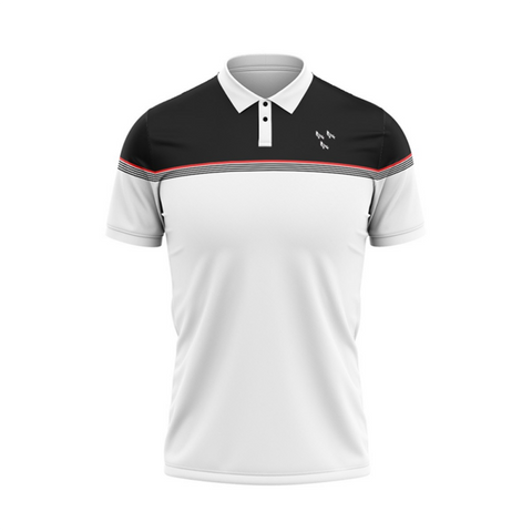 Dundalk FC Golf Polo Shirt - Kids (White/Black)