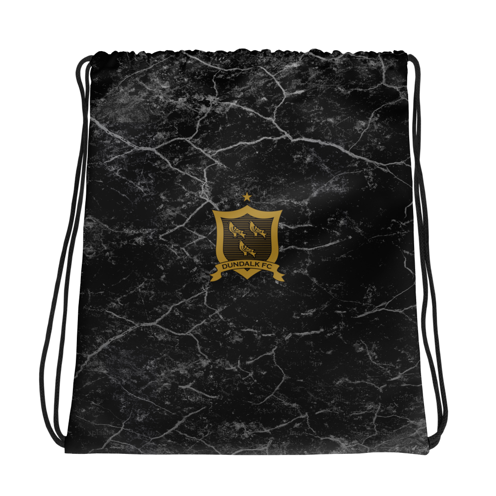 Gold Crest Drawstring Bag