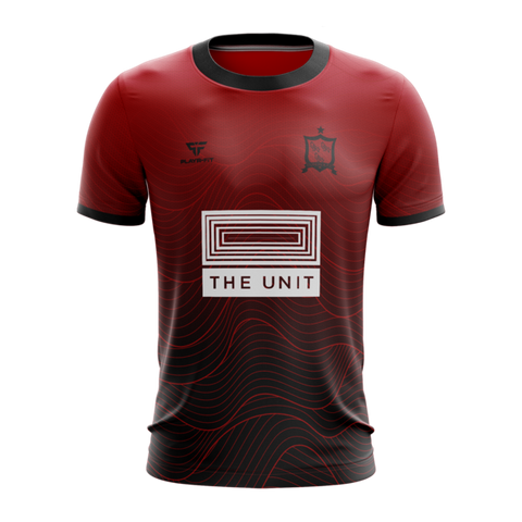 Dundalk FC Match Day Warm-up Jersey - The Unit - Red - Adult 2023